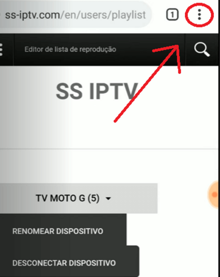 configurando a SSIPTV no Smartphone